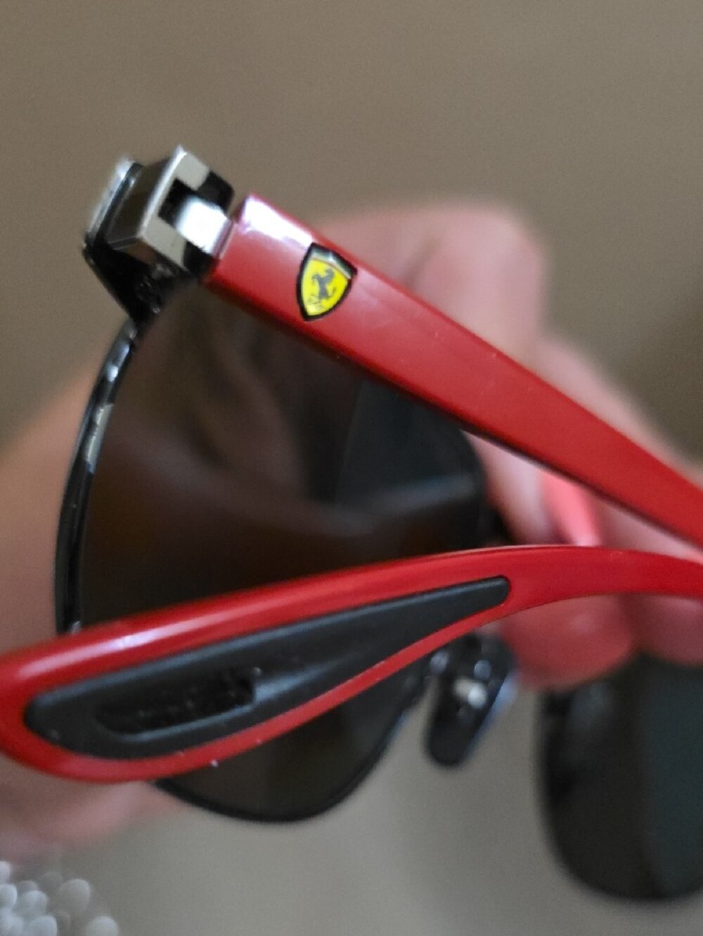 Ray-Ban Scuderia Ferrari Sunglasses Red Temples with Black Hinges - Picture 3 of 8